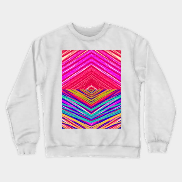 Psychedelic Rainbow Crewneck Sweatshirt by aremaarega